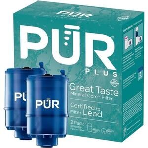 PUR PLUS Faucet Mount Replacement Filter 2-Pack, 3-in-1 Powerful